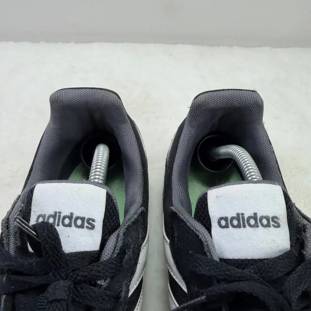 Adidas Retro Run Black/White Lifestyle Running Sneakers – Men’s US 11